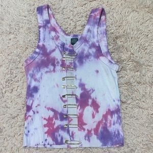 Bling Pin cropped tank top